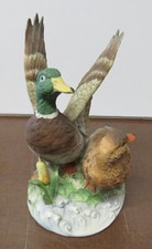Royal Meridian (Noritake) Figur:  Stockenten Pärchen im Schilf Biskuitporzellan