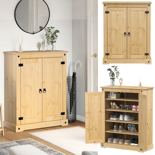 Corona schuhschrank massivholz - schuhschrank,