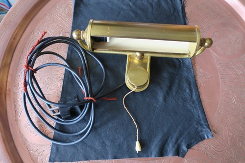 Alte klavierlampe aus messing - klavierlampe,
