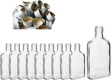 Leere 200ml Glasflaschen für Likör/Schnaps - Taschenformat zum Befüllen