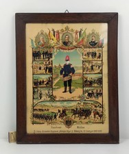 Antik Militaria Reservistenbild Tambour Soldat Königin Olga Württemberg 1907-09