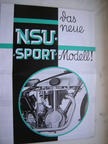 Prospekt nsu motorrad 500 ccm - nsu,