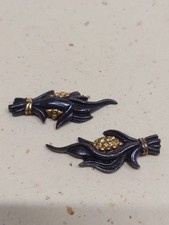 N/A Meikan Kupfer Gold Inlay Pflanze Design Schwert Beschläge Samurai
