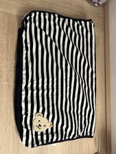 Steiff Babydecke, Dunkelblau/weiß Gestreift