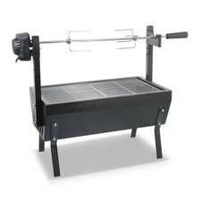 Drehgrill 60cm Grillspieß Mit Motor BBQ 4x Fleischnadel Hähnchengrill Spiess