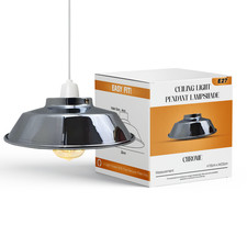 Metall Lampenschirm 22cm Vintage Pendelleuchte Deckenlampe für Küche Wohnzimmer
