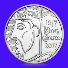 5 £ Münze. KÖNIG CANUTE