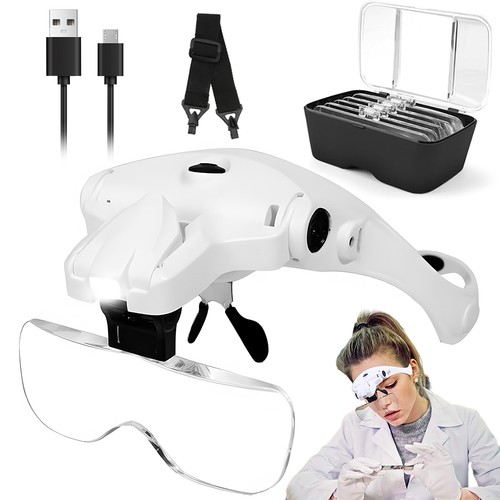 Profi led kopflupe lupenbrille - profi,