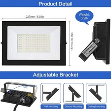 LED Fluter Strahler mit Bewegungsmelder Außenleuchte Scheinwerfer Garten Lampe