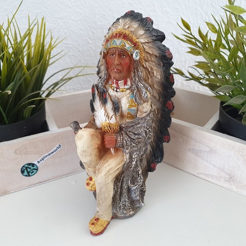 Sitzende indianerhäuptling - sitzende,