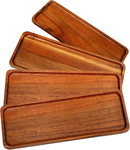 Holztablett set stück - 4,
