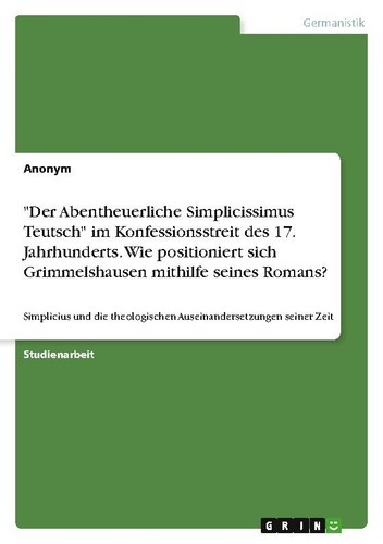 Der abentheuerliche - "der,
