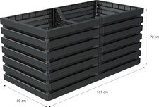 Garantia Hochbeet Skyline, ca. 161 x 75 x 80 cm  Hochbeet