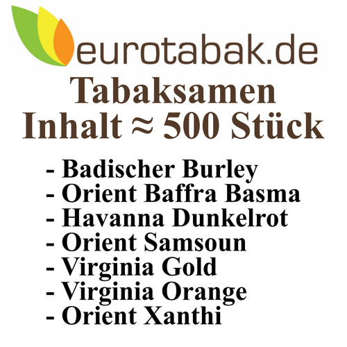 Tabaksamen beutel 500 stück - tabaksamen,