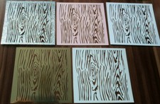 5 wunderschöne LASER - KARTENAUFLEGER +++ HOLZOPTIK +++ Jittenmeier + QVC 1