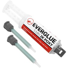 2 Komponenten Kleber in Doppelspritze, 2 Mischdüsen, 5 Minuten Schnellkleber