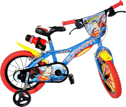Fahrrad superman blau rot - 16,