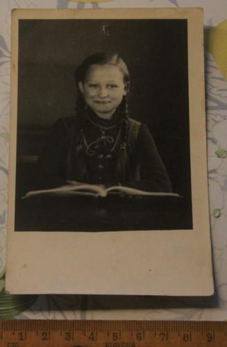 Foto girl mädchen 1950 schule - girl,