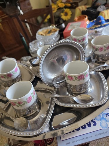 Versilbertes kaffeeservice - versilbertes,
