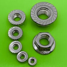 SPERRZAHNMUTTER EDELSTAHL A2 V2A FLANSCHMUTTER M3 M4 M5 M6 M8 M10 M12 DIN 6923