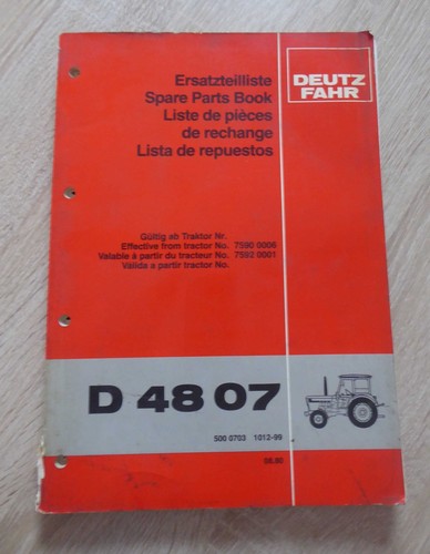 Deutz fahr schlepper d4807 - fahr,