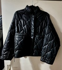 Zara Steppjacke Kunstleder Gr