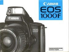 Canon EOS 1000  Gebrauchsanweisung Bedienungsanleitung deutschsprachig