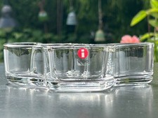 Iittala Alvar Aalto flache Schale Designklassiker Glas klar h 3,8 cm