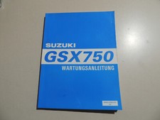  Werkstatthandbuch  Suzuki GSX750 Inazuma 1998 Wartung Reparatur