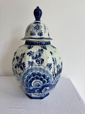 Deckelvase handbemalt Delft
