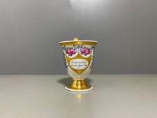 KPM Berlin Tasse Blumenmalerei Rosen Aufschrift viel Gold 1.Wahl um 1820