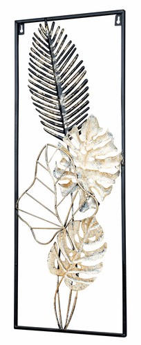 Metallbild h74cm wandbild gold - h74cm,