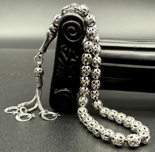 Gümüs Tesbih 925 Gümüş Fizyon AY YILDIZ 925er Silber Gebetskette Sterlingsilber