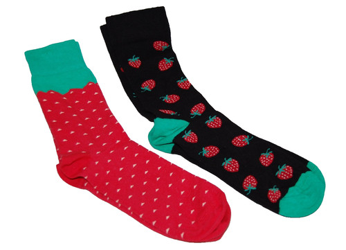Fun socks erdbeeren gartenfans - socks,
