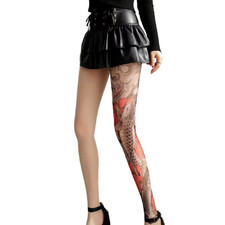 Tattoo Damen Strumpfhose S/M