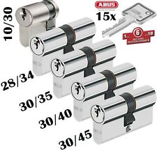 5 x Zylinder Abus kleine Schließanlage Gleichschließend + Not + Gefahrenfunktion