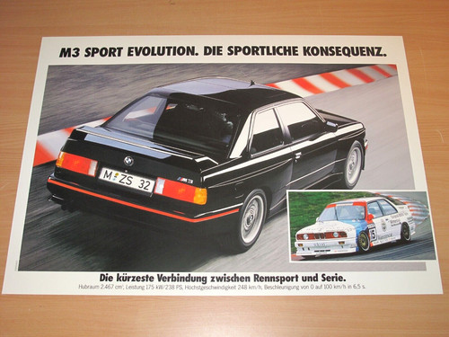 Bmw e30 evo vintage - vintage, poster