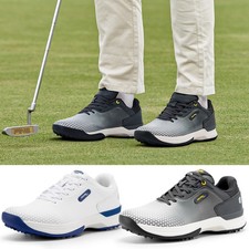 FitVille Extra Weit Golfschuhe Herren Sportschuhe Atmungsaktiv Trainingsschuhe