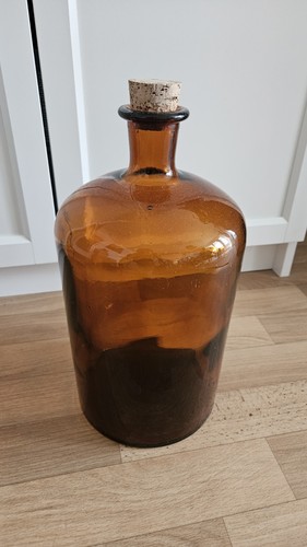 Große alte apothekerflasche - große,