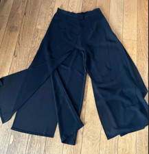 TOP: ✦ JOSEPH RIBKOFF ✦ Gr. 44 / 46 Luxus Damen Abend- Hose, Overlay Chiffon