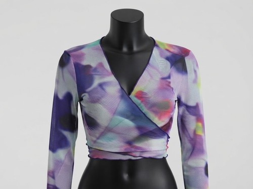Mesh wickel top - h&m, blumen