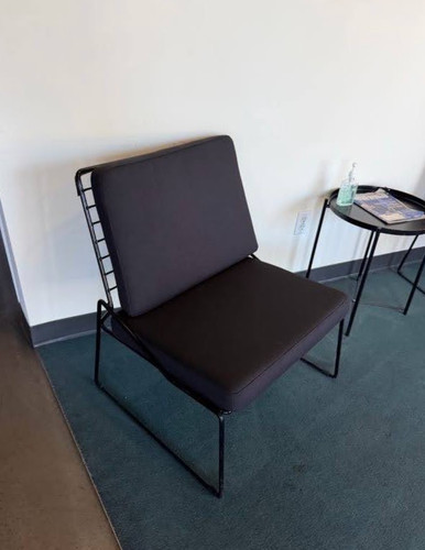 Metal framed lounge - lounge, chair