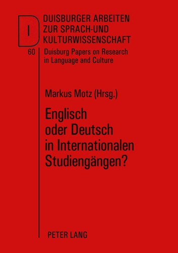 Englisch oder deutsch - englisch, in