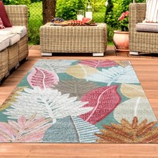 Outdoor Teppich Blumen Muster