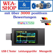 USB C Tester Meter Messgerät Multimeter USB Power Meter Strommesser Spannung DE