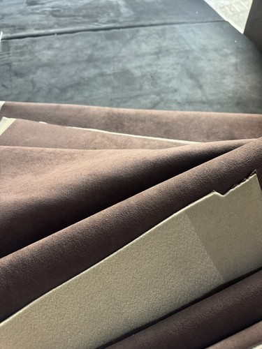 Alcantara braun mit 3mm - mit,