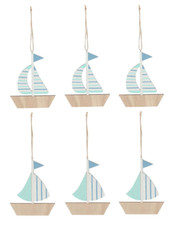 6er Set maritime Deko Hänger