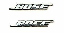 2x Bose Lautsprecher Aufkleber Emblem Aluminium 3D Abzeichen Logo UK Auto Zuhause 52 x 8 mm