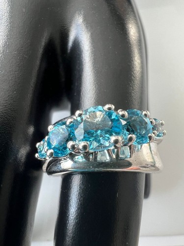 Silberring 925 mit - , blauen