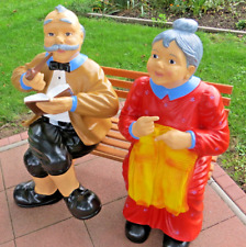 XXL Premium Oma Opa auf Bank